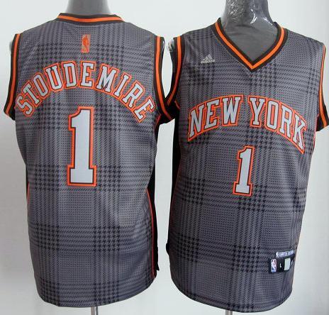 New York Knicks 1 Amar'e Stoudemire Black Rhythm Fashion Jersey Cheap
