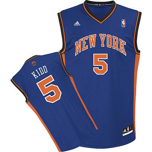 New York Knicks 5 Jason Kidd Blue Revolution 30 Swingman NBA Jersey Cheap