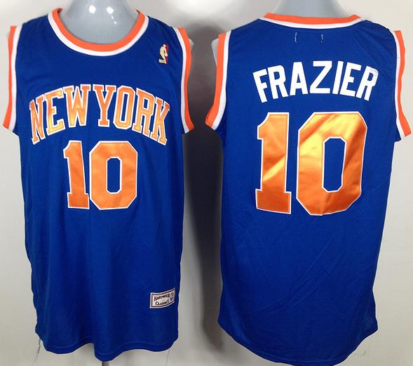 New York Knicks #10 Walt Frazier Soul Swingman Blue Jersey Cheap