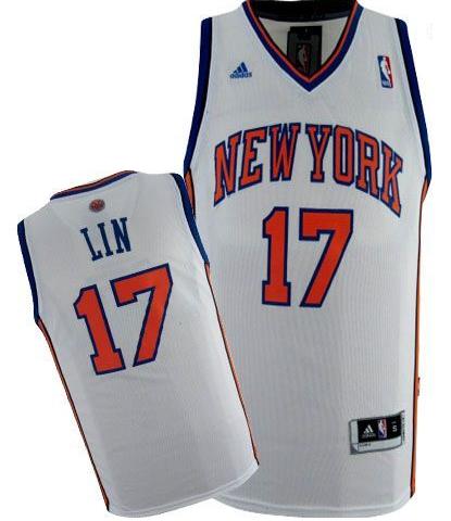 New York Knicks 17 Jeremy Lin White Revolution 30 Swingman Jersey Cheap