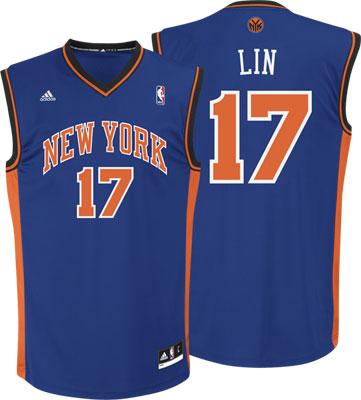 New York Knicks 17 Jeremy Lin Blue Jersey Cheap