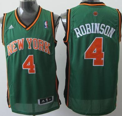 New York Knicks 4 Nate Robinson Green Swingman Jersey