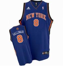 New York Knicks 8 Danilo Gallinari Road Blue Jersey