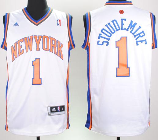 Revolution 30 New York Knicks 1 Stoudemire White Swingman Jersey Cheap