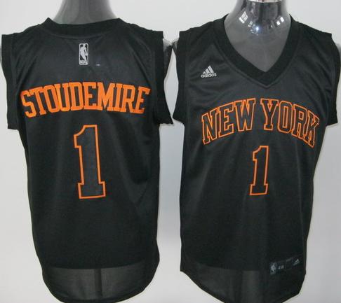 New York Knicks 1 Amar'e Stoudemire Black Jersey