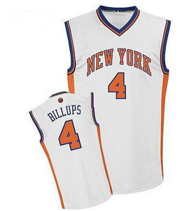 New York Knicks 4 Chauncey Billups white color Basketball Jerseys Cheap