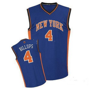 New York Knicks 4 Chauncey Billups blue color Basketball Jerseys
