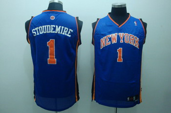 New York Knicks 1 Amare Stoudemire Blue Swingman Jerseys