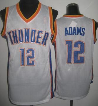 Oklahoma City Thunder 12 Steven Adams White Revolution 30 NBA Jerseys
