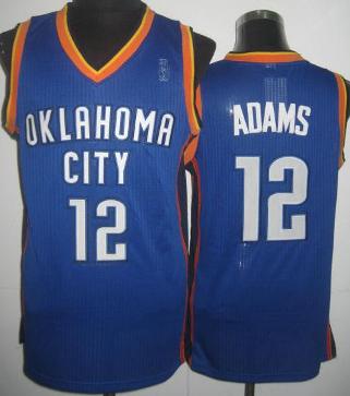 Oklahoma City Thunder 12 Steven Adams Blue Revolution 30 NBA Jerseys