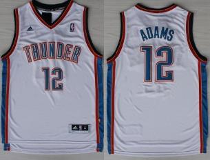 Oklahoma City Thunder 12 Steven Adams White Revolution 30 Swingman NBA Jerseys Oklahoma City Thunder 12 Steven Adams White Revolution 30 Swingman NBA Jerseys