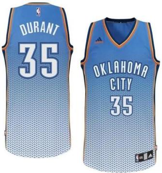 Oklahoma City Thunder 35 Kevin Durant Blue Drift Fashion NBA Jersey Cheap