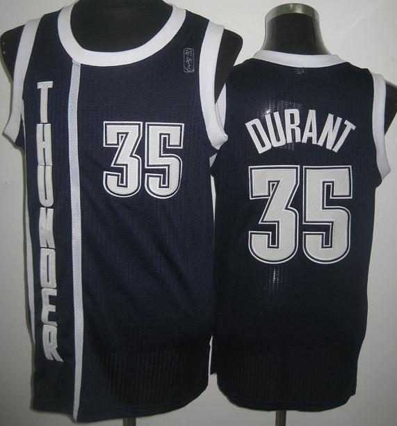 Oklahoma City Thunder 35 Kevin Durant Blue Revolution 30 NBA Basketball Jersey Cheap