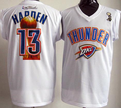 Oklahoma City Thunder #13 James Harden White 2012 Fianls NBA Jerseys Cheap