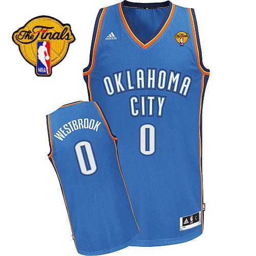 Oklahoma City Thunder #0 Russell Westbrook Blue 2012 Fianls Revolution 30 Swingman NBA Jerseys Cheap