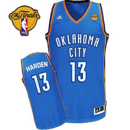 Oklahoma City Thunder #13 James Harden Blue 2012 Fianls Revolution 30 Swingman NBA Jerseys