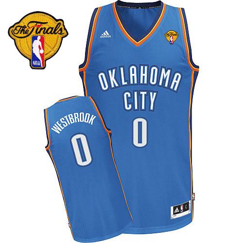 Oklahoma City Thunder #0 Russell Westbrook Blue 2012 Fianls Swingman NBA Jerseys Cheap
