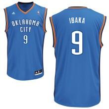 Oklahoma City Thunder 9# Serge Ibaka Blue Swingman NBA Jerseys Cheap