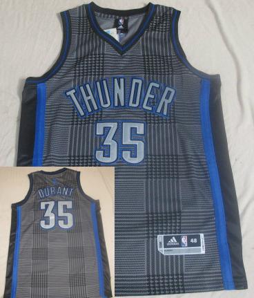 Oklahoma City Thunder #35 Kevin Durant Black Rhythm Fashion Jersey Cheap