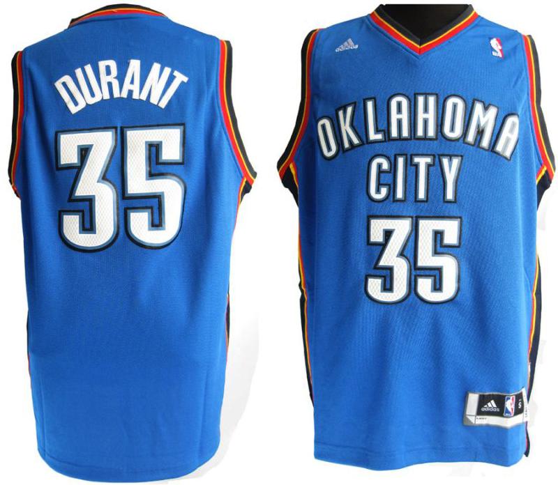 Revolution 30 Oklahoma City Thunder 35 Durant Blue Swingman Jersey Cheap
