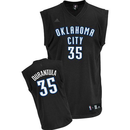 Oklahoma City Thunder 35 Kevin Durant Durantula Black Jersey Cheap