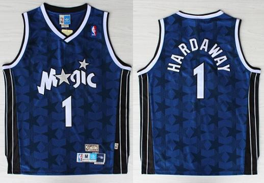 Orlando Magic 1 Penny Tim Hardaway Blue Dark Star NBA Jersey