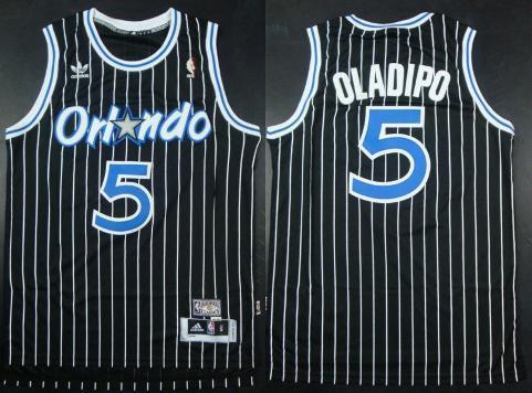 Orlando Magic 5 Victor Oladipo Black Hardwood Classics Revolution 30 NBA Jerseys