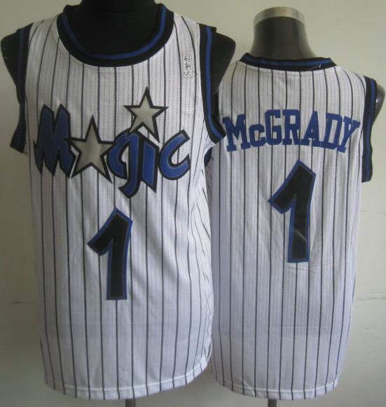 Orlando Magic 1 Tracy Mcgrady White Revolution 30 NBA Jerseys