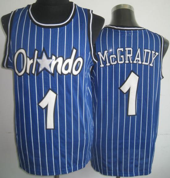 Orlando Magic 1 Tracy Mcgrady Blue Revolution 30 NBA Jerseys