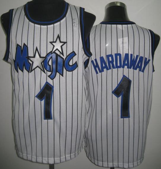 Orlando Magic 1 Penny Hardaway White Throwback Revolution 30 NBA Basketball Jerseys