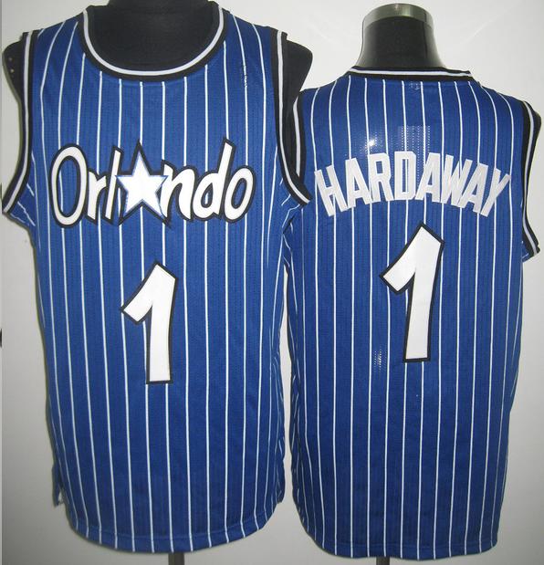 Orlando Magic 1 Penny Hardaway Blue Throwback Revolution 30 NBA Basketball Jerseys