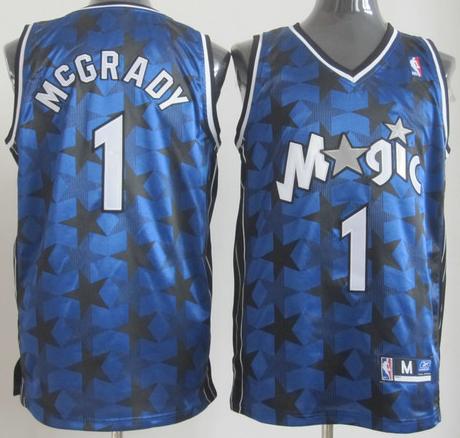 Orlando Magic 1 Tracy Mcgrady Stiched Blue Dark Star Jersey Cheap