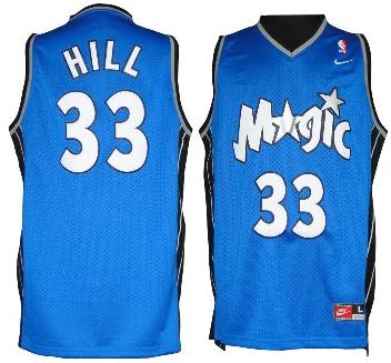 Orlando Magic 33 Grant Hill Soul Swingman Blue Jersey