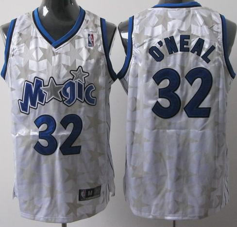 Orlando Magic 32 Oneal White Dark Star Jersey