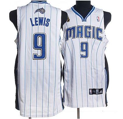 Orlando Magic 9 Lewis White Jersey Cheap