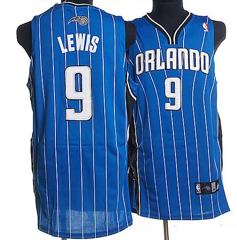 Orlando Magic 9 Lewis Blue Jersey