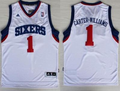 Philadelphia 76ers 1 Michael Carter Williams White Revolution 30 Swingman NBA Jersey Cheap