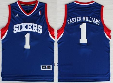 Philadelphia 76ers 1 Michael Carter Williams Blue Revolution 30 Swingman NBA Jersey