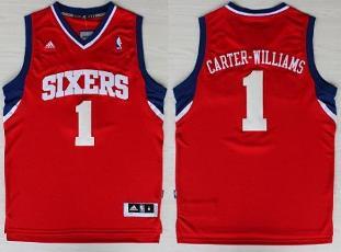 Philadelphia 76ers 1 Michael Carter Williams Red Revolution 30 Swingman NBA Jersey