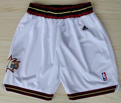 Philadelphia 76ers White Swingman NBA Shorts