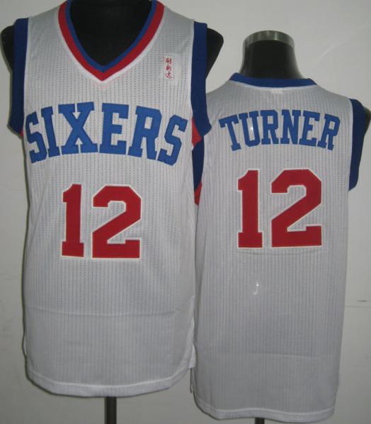 Philadelphia 76ers 12 Evan Turner White Revolution 30 NBA Jerseys Cheap