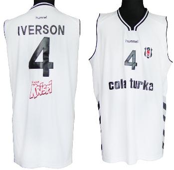 Besiktas Cola Turka 4 Allen Iverson White Jersey