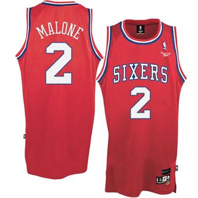 Philadelphia 76ers 2 Moses Malone Red Jersey Philadelphia 76ers 2 Moses Malone Red Jersey