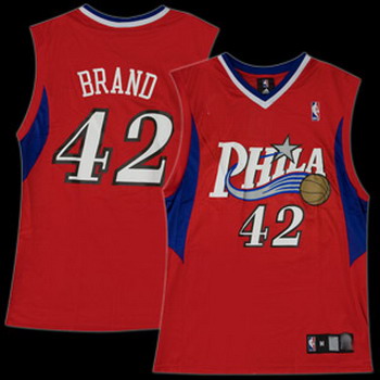 Philadelphia 76ers Brand 42 red jerseys