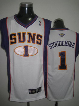 phoenix Suns 1 Amare Stoudemire white jerseys