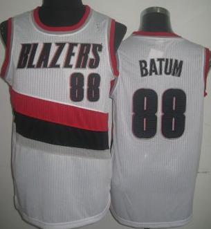Portland Trail Blazers 88 Nicolas Batum White Revolution 30 NBA Jersey