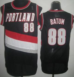 Portland Trail Blazers 88 Nicolas Batum Black Revolution 30 NBA Jersey Cheap