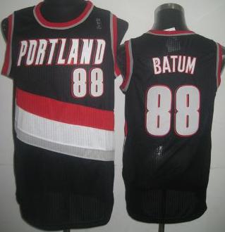 Portland Trail Blazers 88 Nicolas Batum Black Revolution 30 NBA Jersey