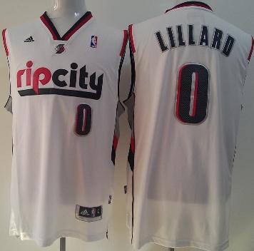 Portland Trail Blazers 0 Damian Lillard White Revolution 30 Swingman NBA Jersey Portland Trail Blazers 0 Damian Lillard White Revolution 30 Swingman NBA Jersey