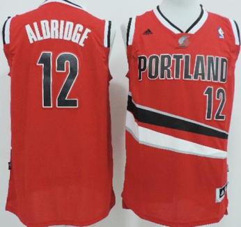 Portland Trail Blazers 12 LaMarcus Aldridge Red Revolution 30 Swingman NBA Jerseys